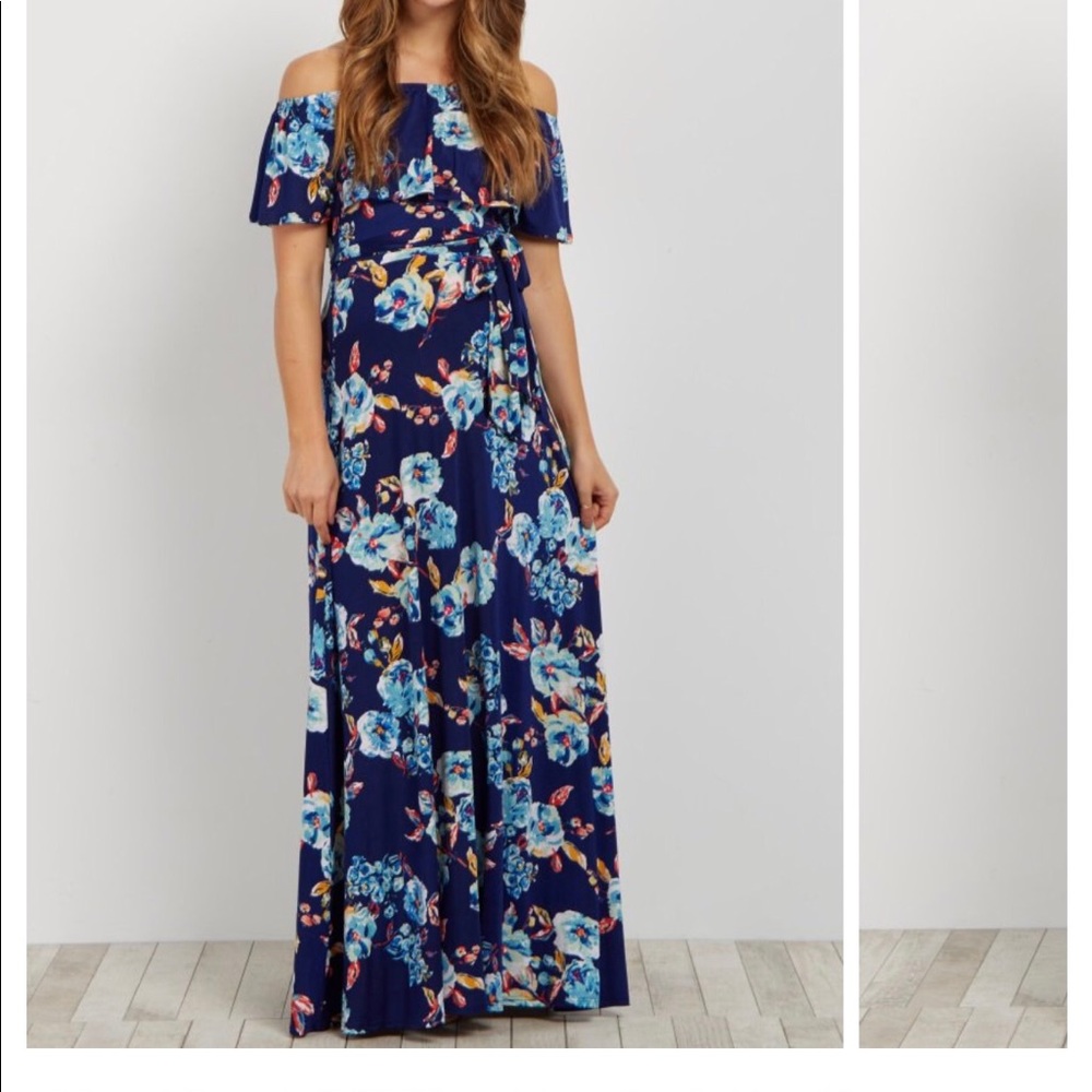 Pinkblush Floral Maxi Dress